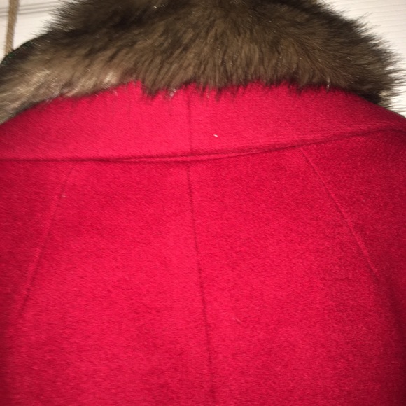 💲ON SALE💲TALBOTS NWT AUTHENTIC WOOL BLEND TAN FAUX FUR COLLAR CLASSIC COAT - Picture 11 of 17